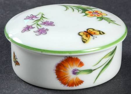 Tiffany Garden 2" Round Box & Lid
