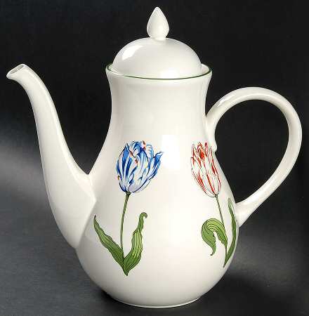 Tiffany Tulips Coffee Pot & Lid