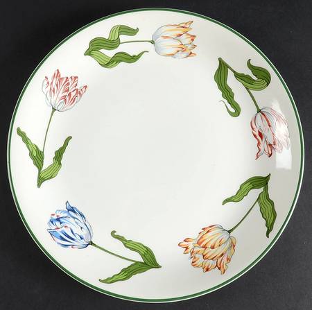 Tiffany Tulips Coupe Dinner Plate