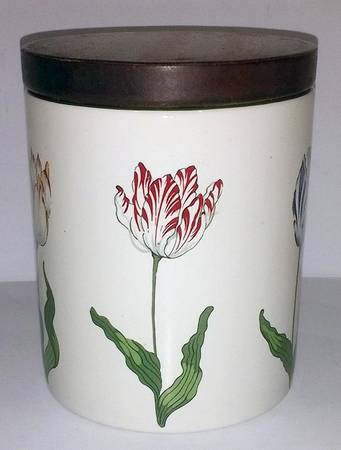 Tiffany Tulips 5" Storage Jar & Lid