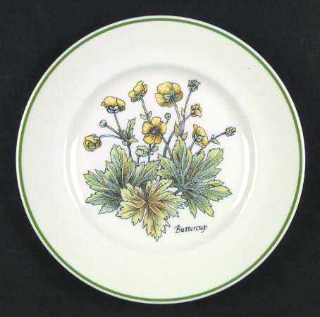 Wild Flowers Salad Plate
