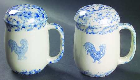 Sponge Blue (Animals or Hearts) Salt & Pepper Set