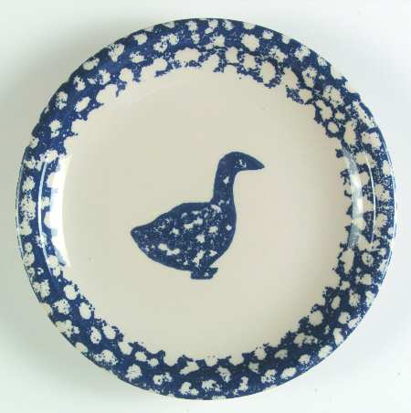 Sponge Blue (Animals or Hearts) Salad Plate