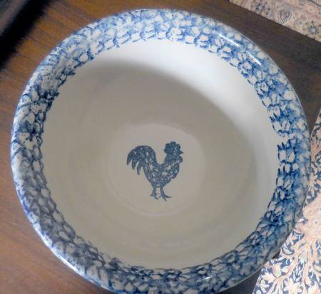 Sponge Blue (Animals or Hearts) 8" Mixing Bowl