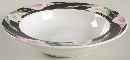 Calla Lilies Rim Soup Bowl