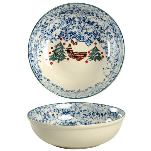 Cabin In The Snow Coupe Cereal Bowl