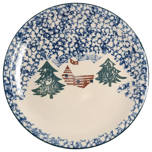 Cabin In The Snow 12" Chop Plate (Round Platter)