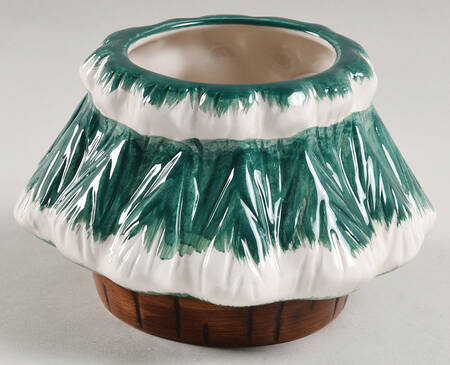 Cabin In The Snow Figural Sugar Bowl No Lid