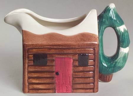 Cabin In The Snow Figural Creamer