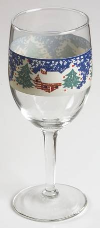 Cabin In The Snow 8 Oz Glassware Wine