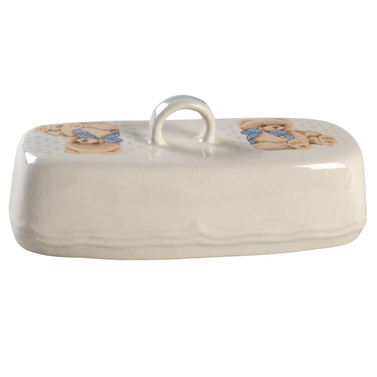 Country Bear Lid for 1/4 Lb Butter by Tienshan