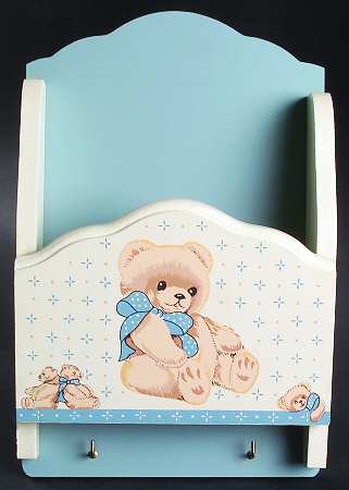 Country Bear Wood Letter and Key Rack