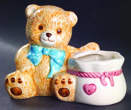 Theodore Bear Figural Scouring Pad Holder