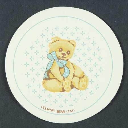 Country Bear Vinyl Coaster