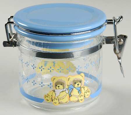 Country Bear Small Acrylic Storage Jar & Lid
