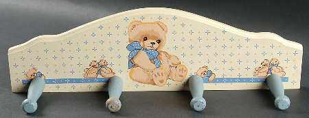 Country Bear Wall Hanging Wood Mug Rack