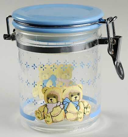 Country Bear Medium Acrylic Storage Jar & Lid