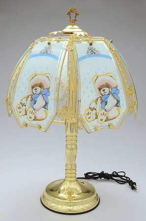 Country Bear Touch Electric Lamp & Shade