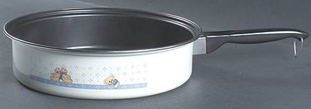 Country Bear 10" Metal Skillet No Lid