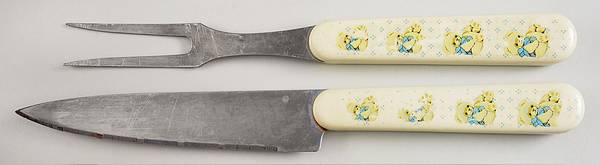 Country Bear 2-Piece Carving Set by Tienshan