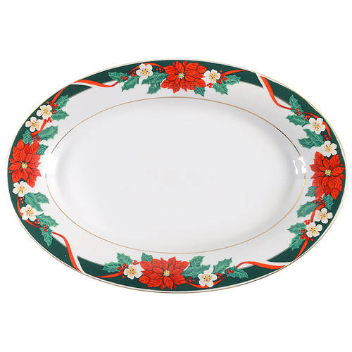 Deck The Halls (Verge) 13" Oval Serving Platter