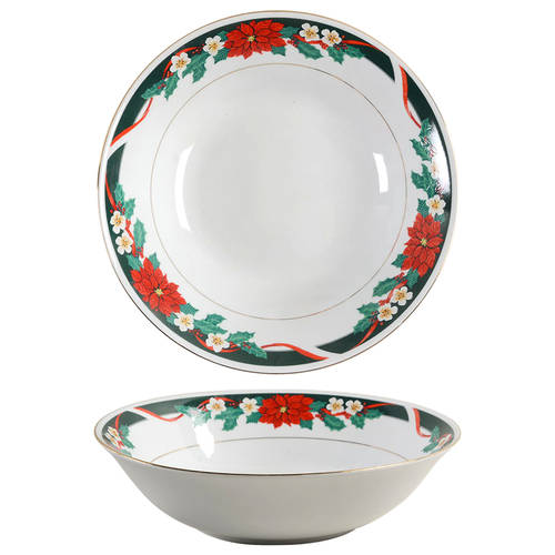 Deck The Halls (Verge) 9" Round Vegetable Bowl