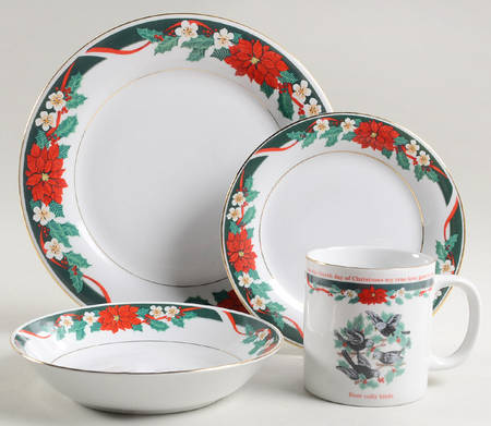 Deck The Halls (Verge) 4 Piece Place Setting