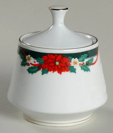 Deck The Halls (Verge) Sugar Bowl & Lid