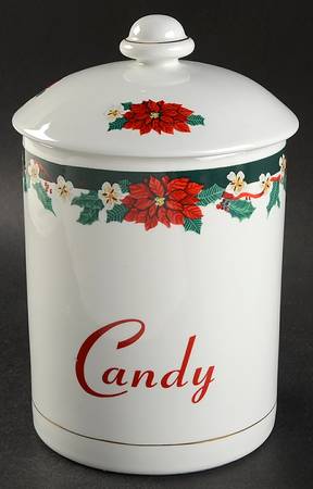 Deck The Halls (Verge) Candy Jar & Lid