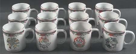 Deck The Halls (Verge) (Set of 12 Motifs) Mugs