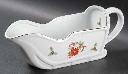 Deck The Halls (Verge) Gravy Boat