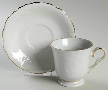 Elegance Footed Cup & Saucer Set