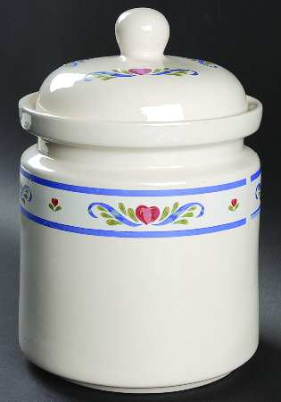 Folk Dance (Hearts & Scrolls) Extra Large Canister & Lid