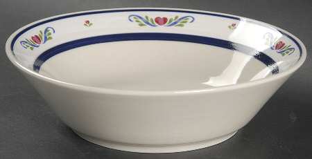 Folk Dance (Hearts & Scrolls) Coupe Cereal Bowl