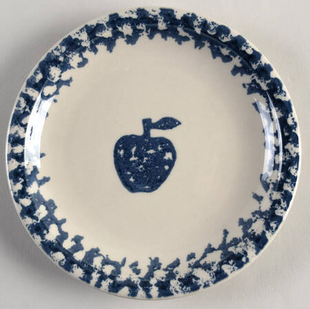 Fruits Blue Salad Plate