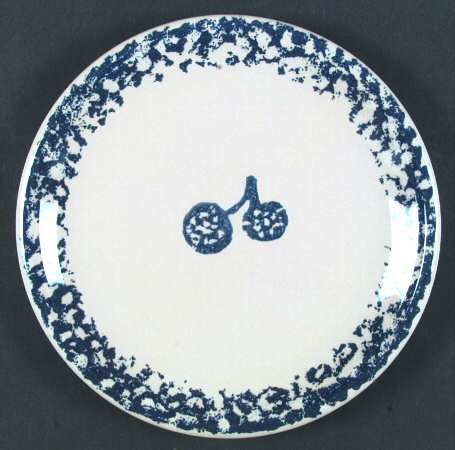 Fruits Blue Dinner Plate