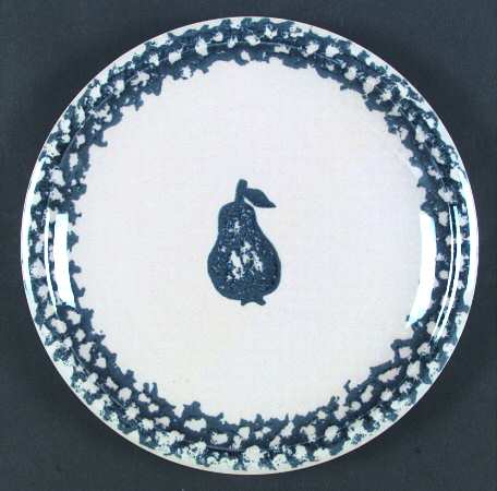 Fruits Blue Dinner Plate