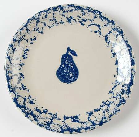 Fruits Blue Salad Plate