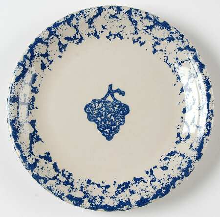 Fruits Blue Salad Plate