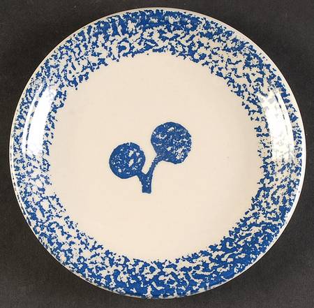 Fruits Blue Salad Plate