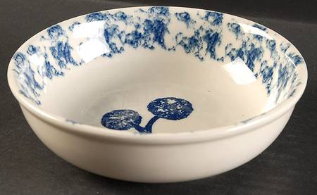 Fruits Blue Coupe Cereal Bowl