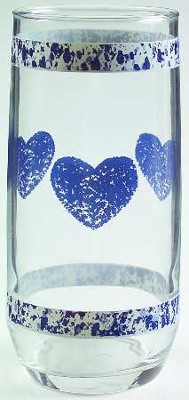 Sponge Blue (Animals or Hearts) 16 Oz Glassware Tumbler