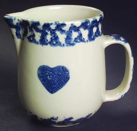 Sponge Blue (Animals or Hearts) Creamer