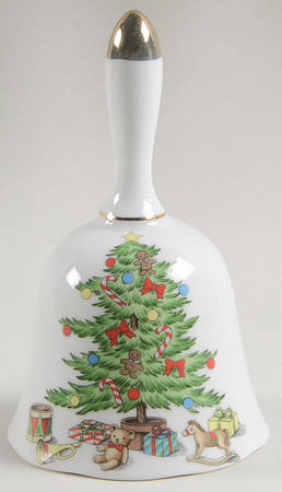 Holiday Hostess (Trim, Gold Band) Bell