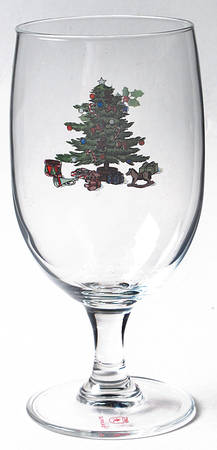Holiday Hostess (Trim, Gold Band) Glassware Iced Tea