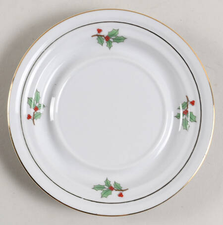 Holiday Hostess (Trim, Gold Band) Saucer