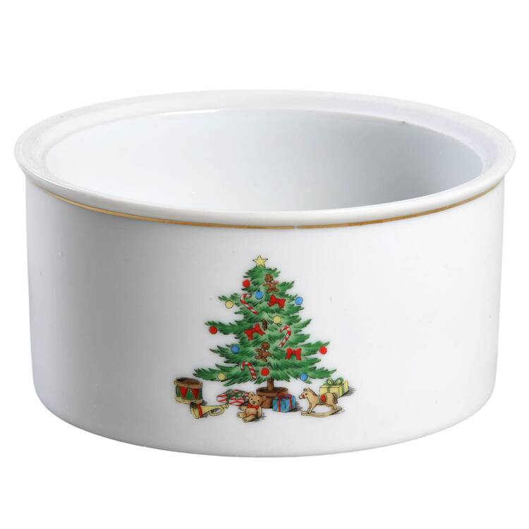 Holiday Hostess (Trim, Gold Band) Sugar Bowl No Lid