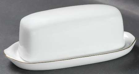 Holiday Hostess (Trim, Gold Band) 1/4 Lb Covered Butter