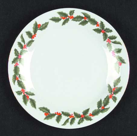 Holly (No Verge) Salad Plate