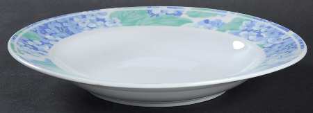 Hydrangea Large Rim Soup Bowl